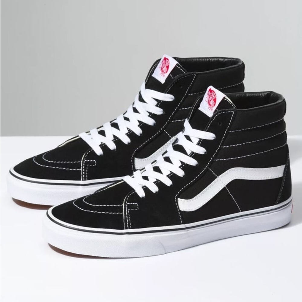 VANS Skate Sk8-Hi Men's Shoes Black/White Size 11 US High Top Skate Shoes No Box
